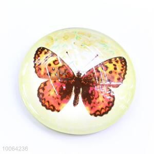 Round Butterfly Pattern Fridge Magnet