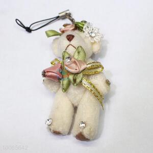 6cm <em>plush</em> princess bear keychain/bag hanger