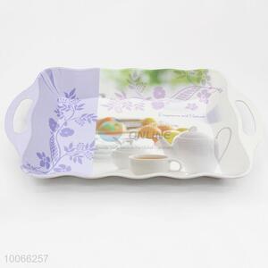 Eco-friendly printed plastic melamine food tray