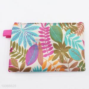 Enviromental Leaves Printed Pen Bag for Students