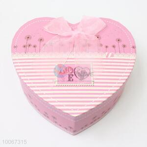 Cute Pink Recycled Paper Gift Box Packaging, Storage Box