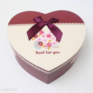 Pretty Recycled Paper Gift Box, Storage Box with Bowknot