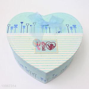 Cute Light Blue Recycled Paper Gift Box Packaging, Storage Box