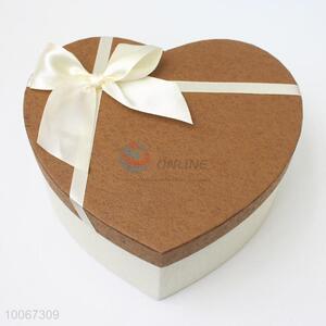 Promotional Heart Shaped Gift Box with Bowknot for Decoration