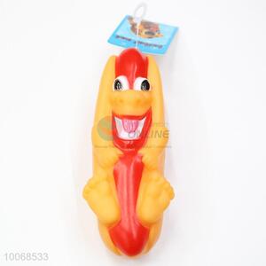 New Design Squeaky Hotdog Shaped Pet Toy for Dog