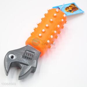 Hot Sale Wrench Shaped Squeaky Soft Pet Toy
