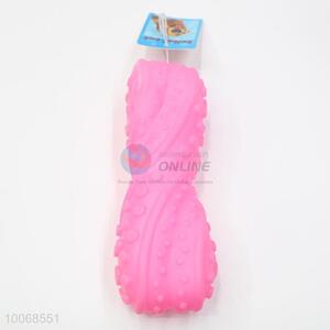 Wholesale Eco-friendly Pink Squeaky Chewing Vinyl Pet Toy