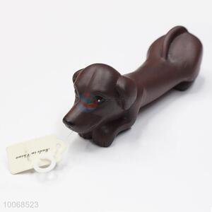 Kawaii Brown Puppy Shaped Squeaky Pet Toy