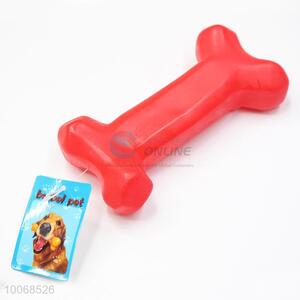 High Quality Red Bone Shaped Molar Pet Toys