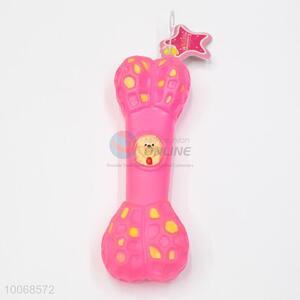 High Quality Creative Pink Bone Shaped Molar Pet Toys