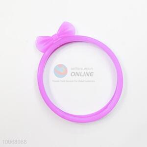 Light Purple Phone Case Bumper Border Silicone Bracelet with Bowknot
