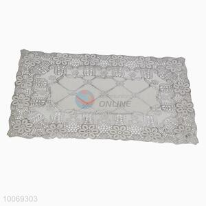 Silver color rectangle shape tablemats for dinner