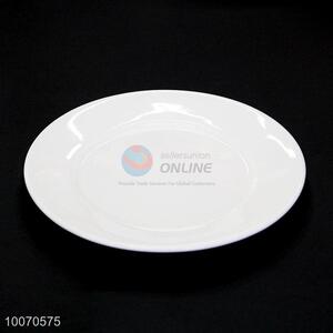 European Style Restaurant/Hotel Magnesia Porcelain White Flat Plate