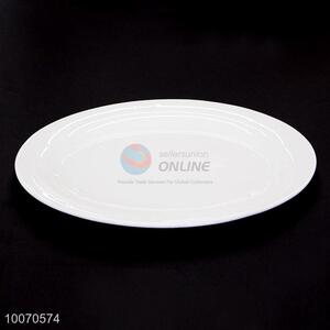 White magnesia porcelain fish plate for household/hotel/restaurant