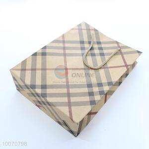 Good quality grid pattern paper gift bag