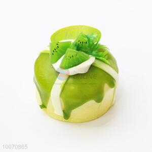 Round Cupcake with Kiwi Fruit Fridge Magnet