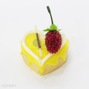 Yellow Heart Shaped Cake Fridge Magnet for Decoration