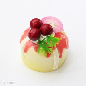 Round Cupcake with Red Fruit Fridge Magnet