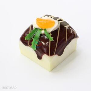 Chocolate Square Cake Fridge Magnet