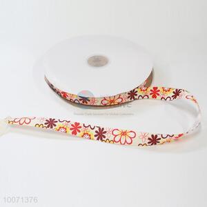 Multifunctional floral ribbon printed with flower