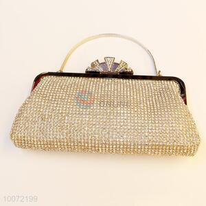 Exquise gold women party bag lady crystal clutch bag