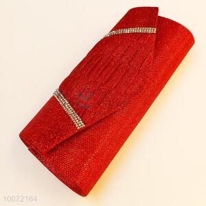 Stylish red evening party bag lady clutch bag
