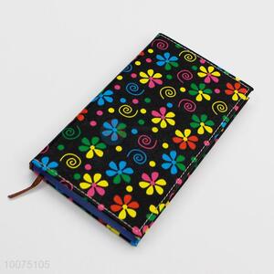 Colorful flower cover pocket notebook