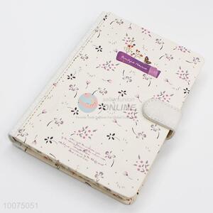 Floral cover note book