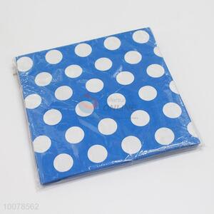 Blue&White Dotted Printing Napkins Set