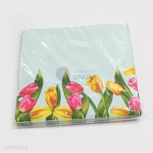 Flower Printing Napkins Set