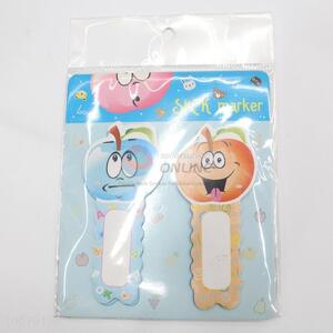 Cute adhesive notes/stick marker printed with apple