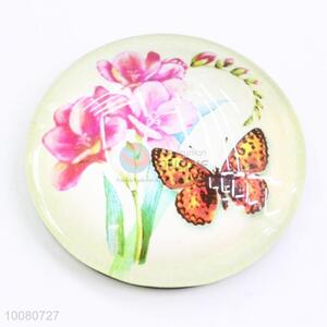 Wholesale custom butterfly glass fridge magnet