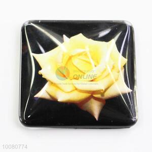 Cute flower glass fridge magnet