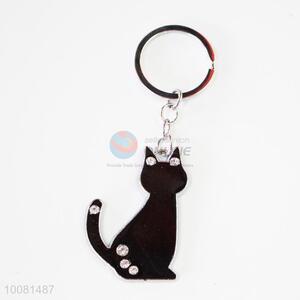 Black Cat Zine Alloy Metal Key Chain/Key Ring