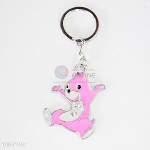 Pink Squirrel Zine Alloy Metal Key Chain/Key Ring