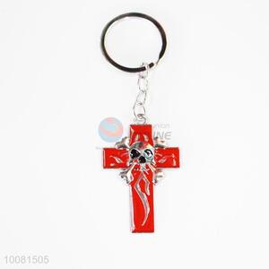 Red Cross Zine Alloy Metal Key Chain/Key Ring