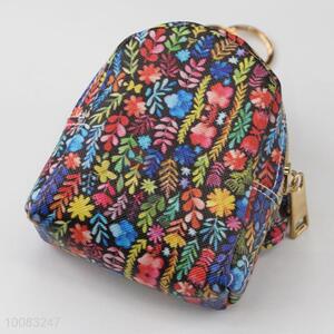 Cheap wholesale printing mini schoolbag coin purse