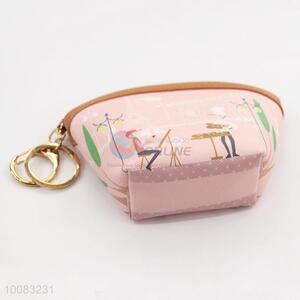 Cute pink scallop mini purse clutch bag for wholesale