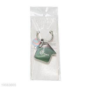 House Shaped Zine-alloy Metal Key Chain with Cheap Price