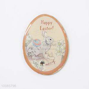 Happy Easter Oval Crystal Glass Fridge Magnet