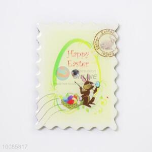 Happy Easter Postage Stamp Shaped Crystal Glass Fridge Magnet