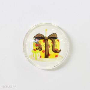 Gift Round Crystal Glass Fridge Magnet