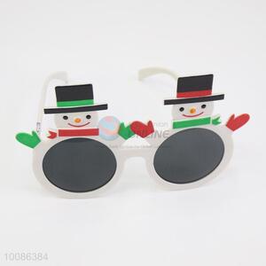 Delicate snowman shaped plastic glasses/glasses for party