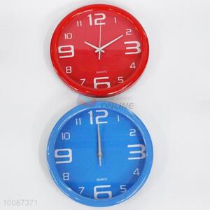 Household promotion round wall clock with two colors