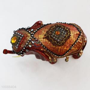 Home decoration lovely elephants traditional resin craft