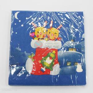 Cute virgin wood pulp paper napkin for Christmas