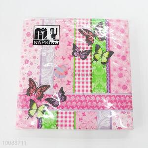 Party Decorative Pink Printed Paper Napkin