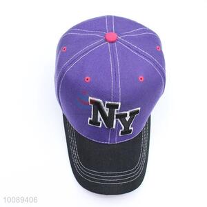 New hot purple 6 panel cotton fabric baseball cap