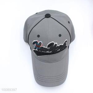 Top-ranking grey cotton fabric baseball cap
