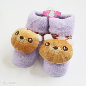 Purple Cotton Baby Sock/ Soft Baby Socks